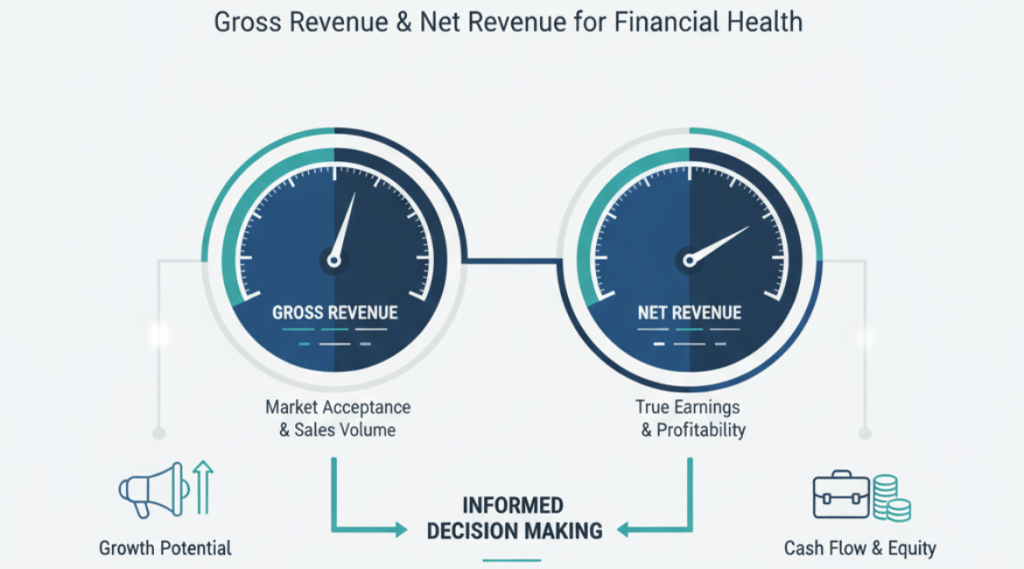 is revenue gross or net