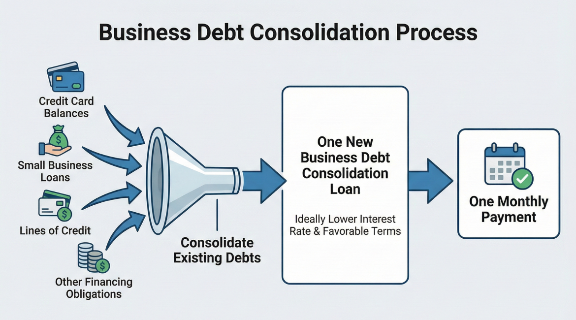 Business debt consolidation process