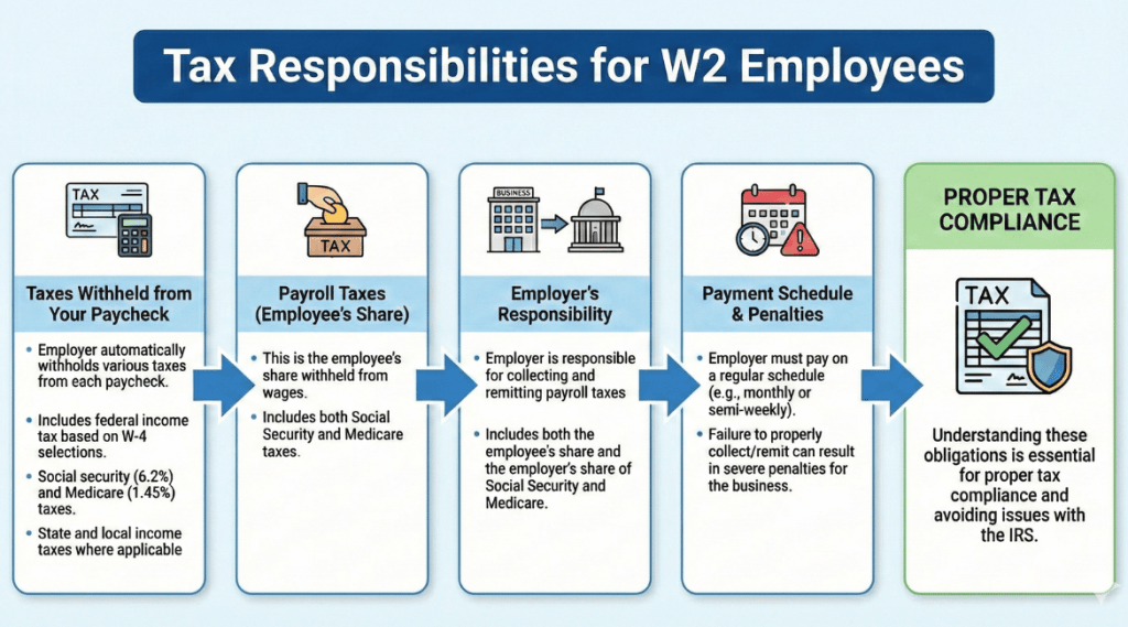 Tax Responsibilities from W2 Employees